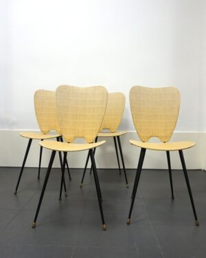 conjunto de 4 sillas francesas años 60