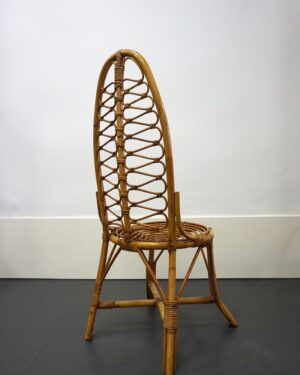 silla de bambú años 60